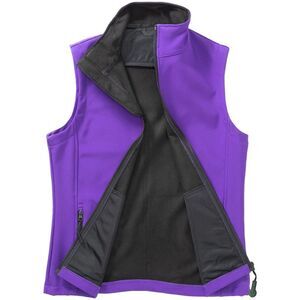 Result Womens/Ladies Softshell Body Warmer / Purple/Black